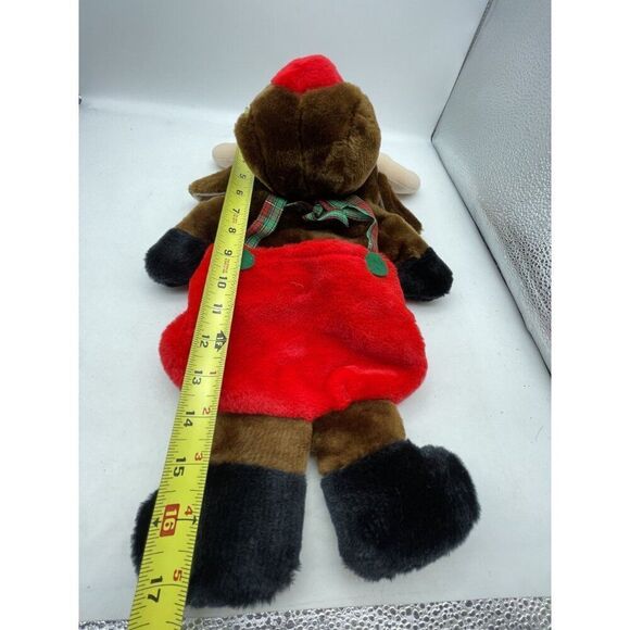Vintage Rudolph Plush Reindeer Stocking Stuffed Kids Christmas Decor - Picture 7 of 10